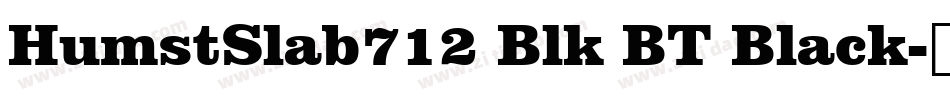 HumstSlab712 Blk BT Black字体转换
